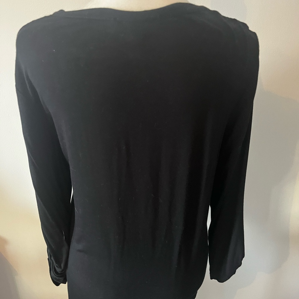 Cable & Gauge Black Relaxed Blouse - Picture 5 of 8